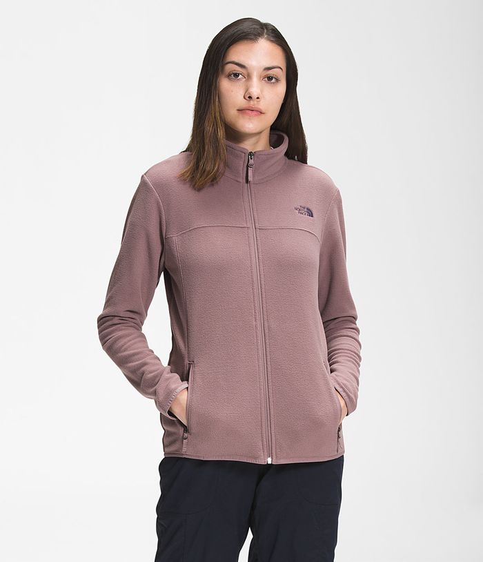 The North Face Softshell Μπουφαν Ανοιχτο Μωβ Γυναικεια Tka Glacier Φερμουάρ - Greece 7864KQEUT